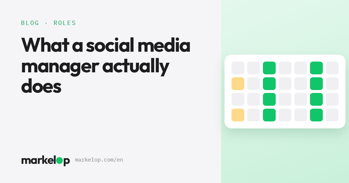 What a social media manager actually does